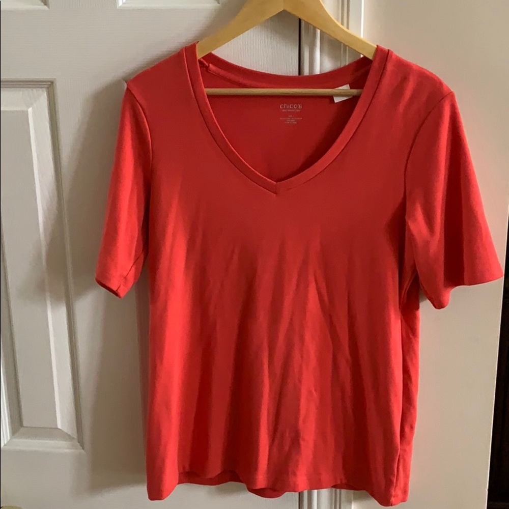 Chico’s orange tee